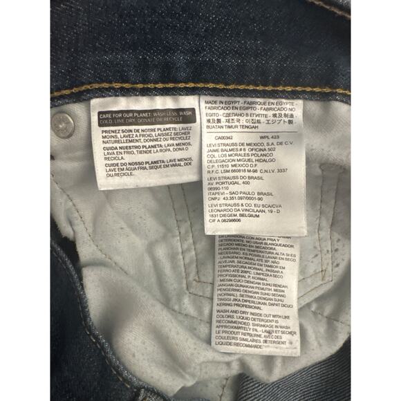 Levi’s 559 Relaxed Straight Jeans W34 L30 100% Cotton Made in Egypt - Picture 5 of 6